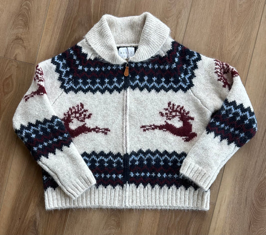 Winter Reindeer Fair Isle Cardigan