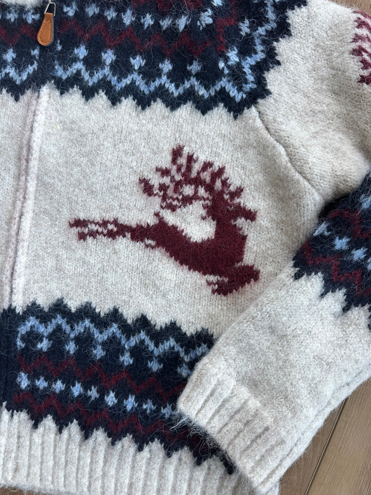 Winter Reindeer Fair Isle Cardigan