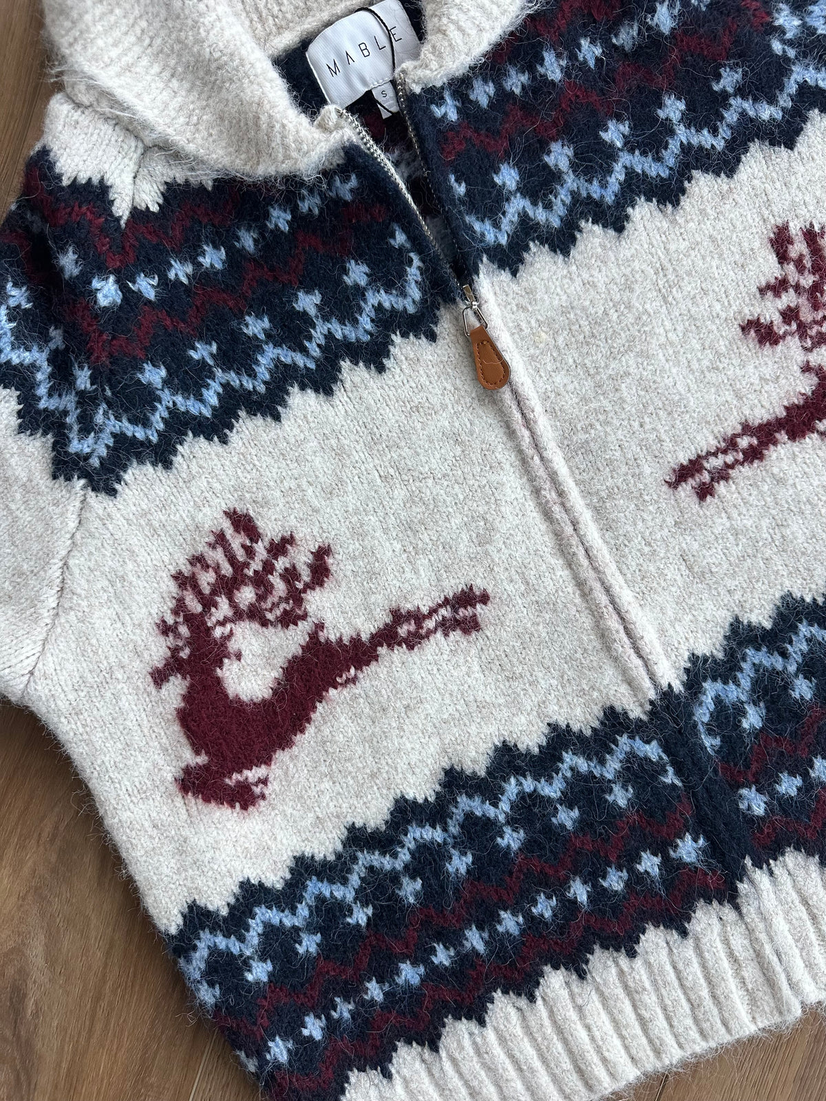 Winter Reindeer Fair Isle Cardigan