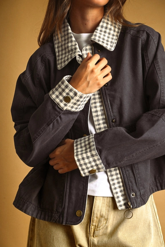 Rowan Gingham Barn Jacket