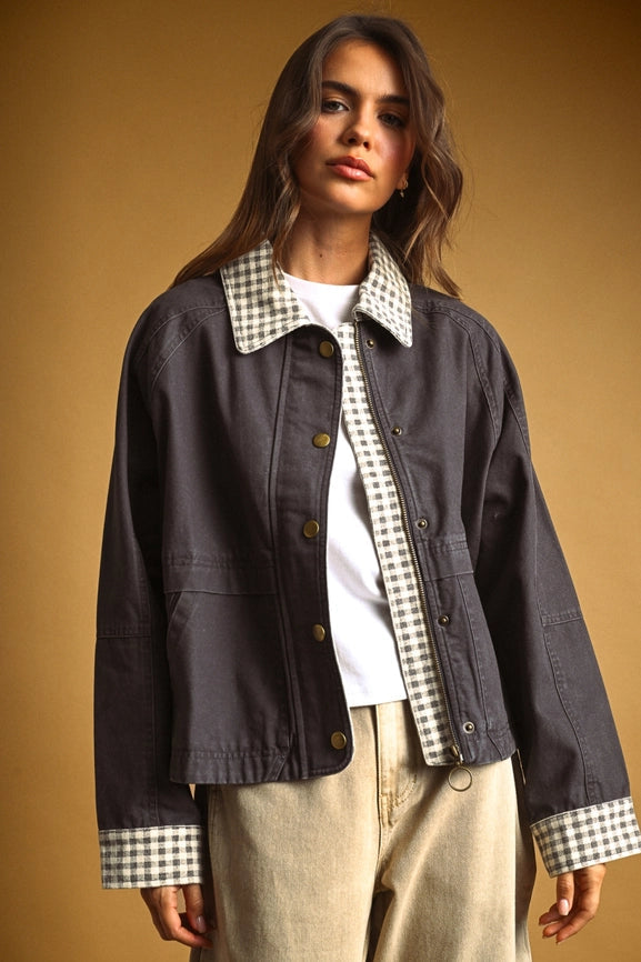 Rowan Gingham Barn Jacket