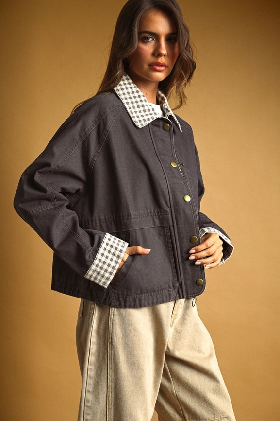 Rowan Gingham Barn Jacket