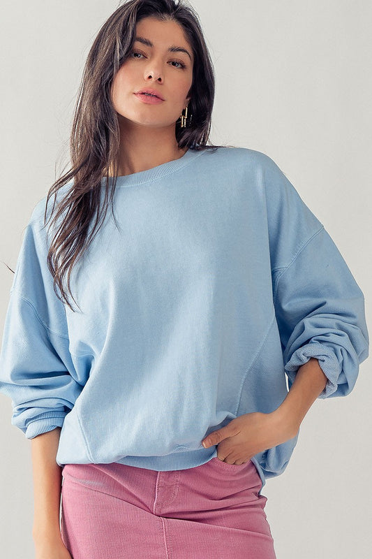 Annie Everyday Sweatshirt - Ocean Blue