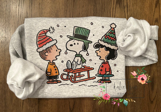 Retro Peanuts Holiday Sweatshirt