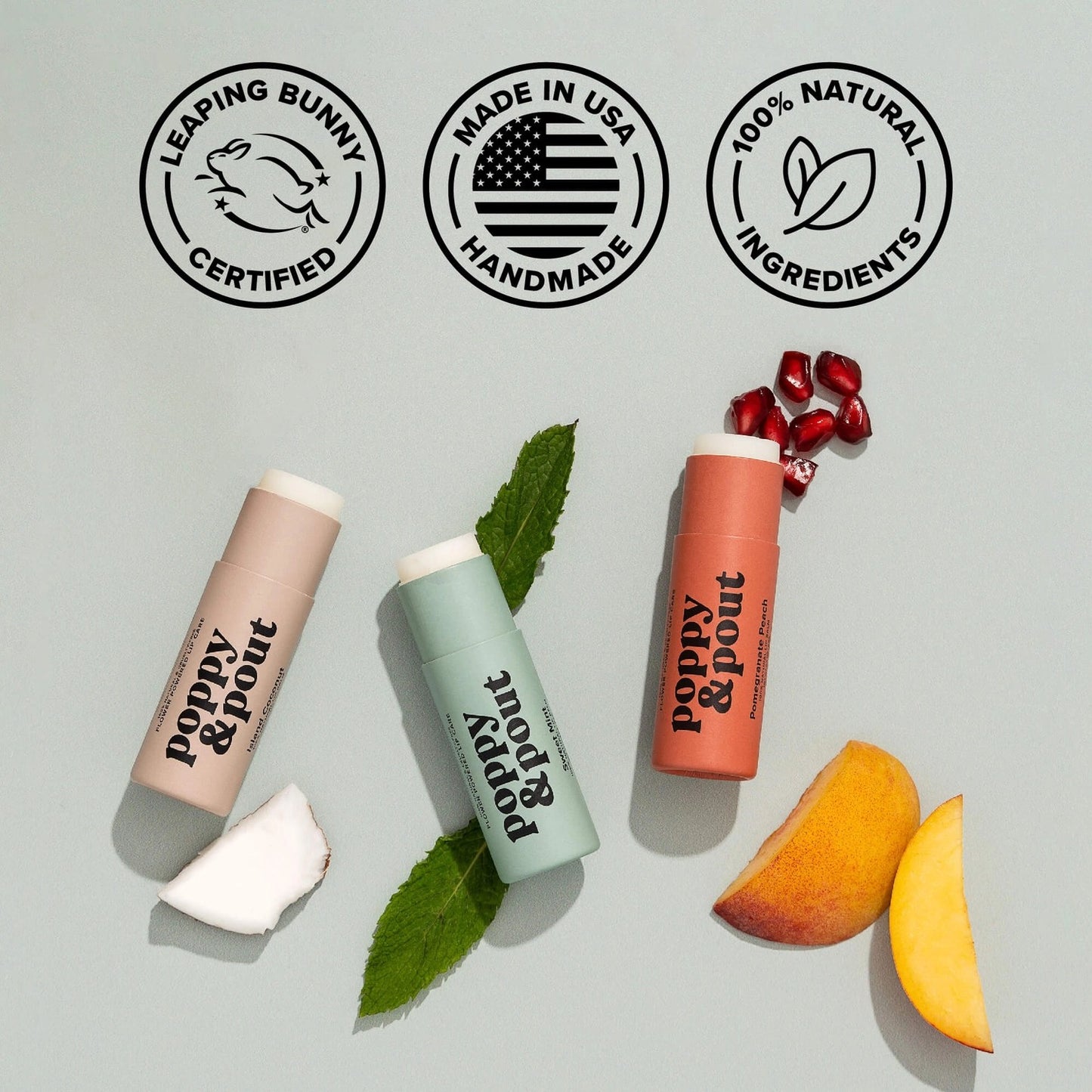 Poppy & Pout Lip Balm - Sweet Mint