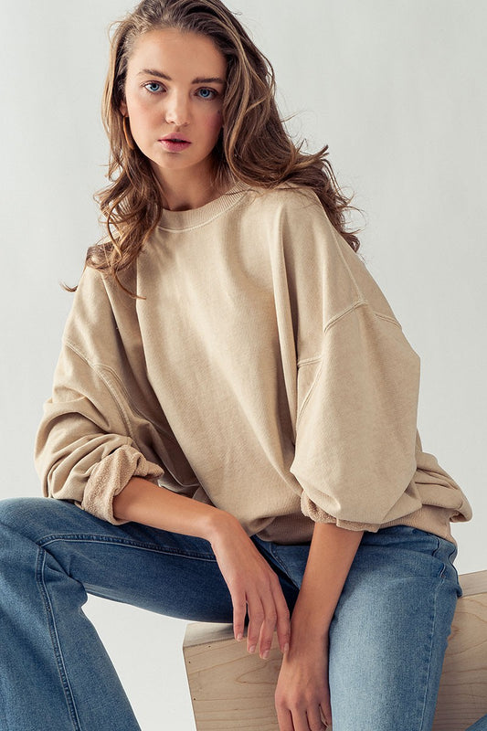 Annie Everyday Sweatshirt - Vanilla Latte